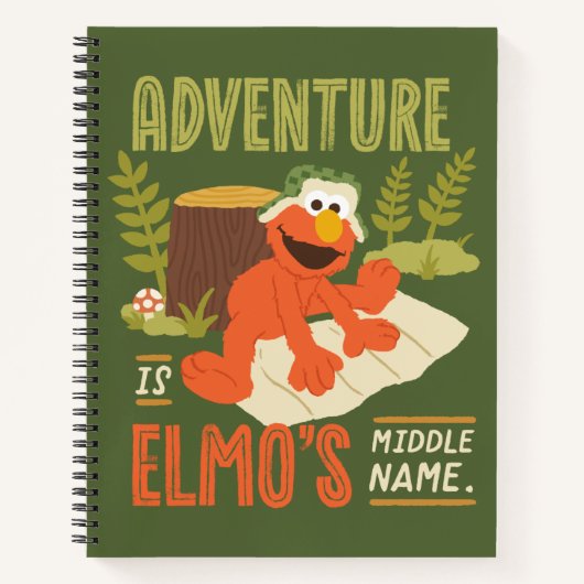 Adventure is Elmo's Midden Naam Notitieboek (Voorkant)