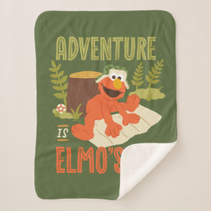 Adventure is Elmo's Midden Naam Sherpa Deken