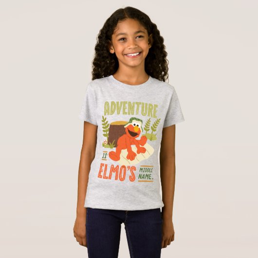 Adventure is Elmo's Midden Naam T-shirt (Voorkant volledig)