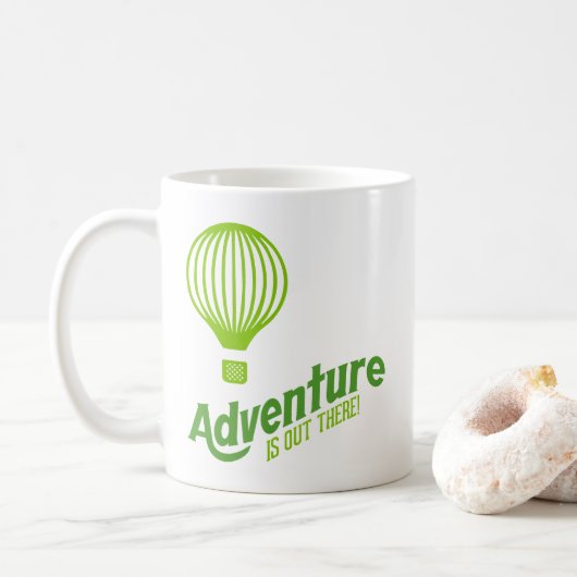 Adventure is out there 2 koffiemok (Met donut)