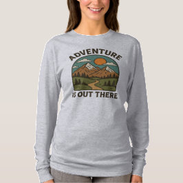 Adventure is Out There T-Shirt Design | Inspiring 