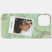 Adventure kaart stijlvolle retro foto Case-Mate iPhone case (Achterkant (horizontaal))