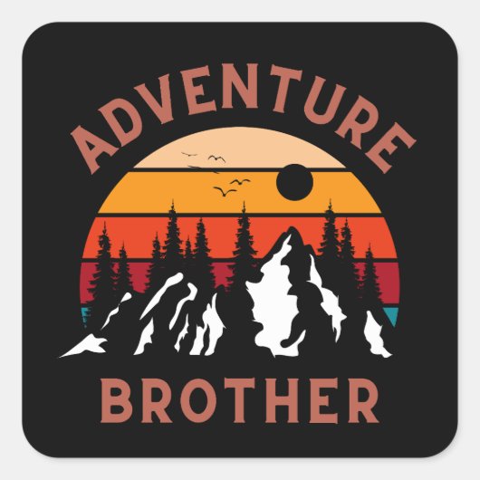 Adventure-Kind Vierkante Sticker (Voorkant)