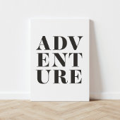 Adventure Kinder Room Typography Canvas Print