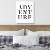 Adventure Kinder Room Typography Canvas Print (Insitu (Slaapkamer))