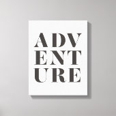 Adventure Kinder Room Typography Canvas Print (Voorkant)