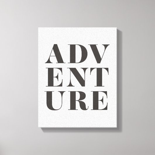 Adventure Kinder Room Typography Canvas Print (Voorkant)