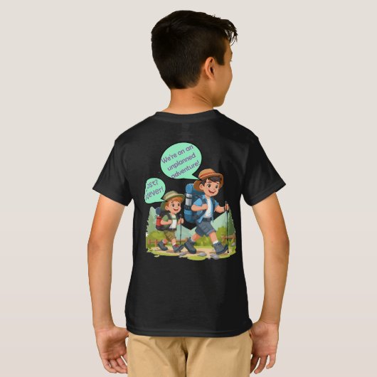 Adventure Kinderen Basic T-shirt (Achterkant volledig)