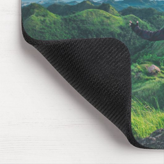 Adventure Landscape Mountain Mouse Pad Muismat (Hoek)