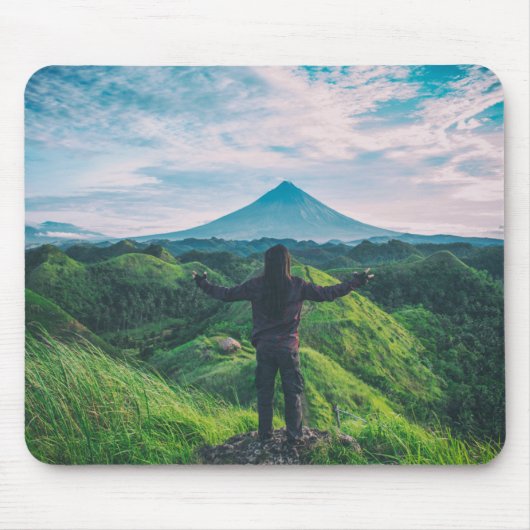 Adventure Landscape Mountain Mouse Pad Muismat (Voorkant)