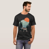 Adventure Landscape Mountain Sun Pine Tree Wild Mu T-shirt (Voorkant volledig)