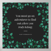 Adventure Leaf Print Art (Voorkant)