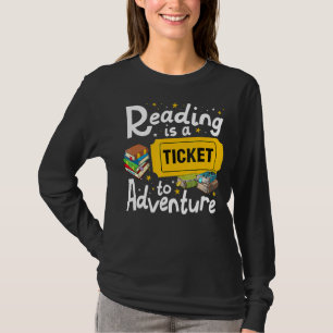 Adventure Library Student Teacher Book Boo lezen T-shirt