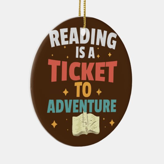 Adventure Library Student Teacher Book lezen Keramisch Ornament (Rechts)