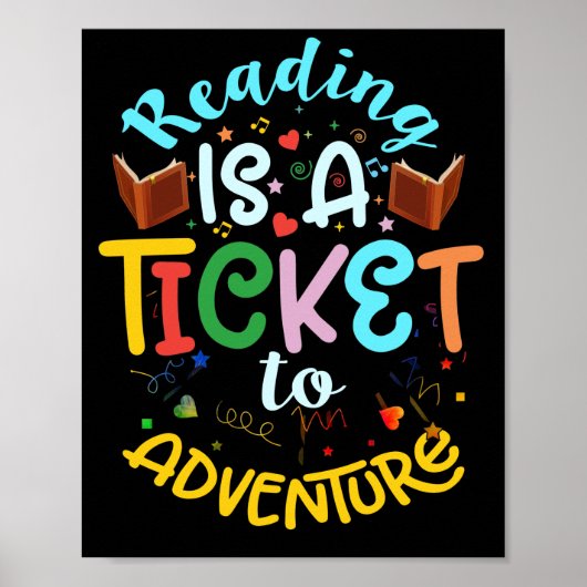 Adventure Library Student Teacher Book lezen Poster (Voorkant)