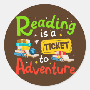 Adventure Library Student Teacher Book lezen Ronde Sticker