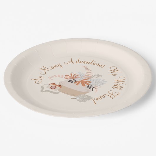 Adventure Little Exken Boho Shower Paper Bord (Gekanteld)