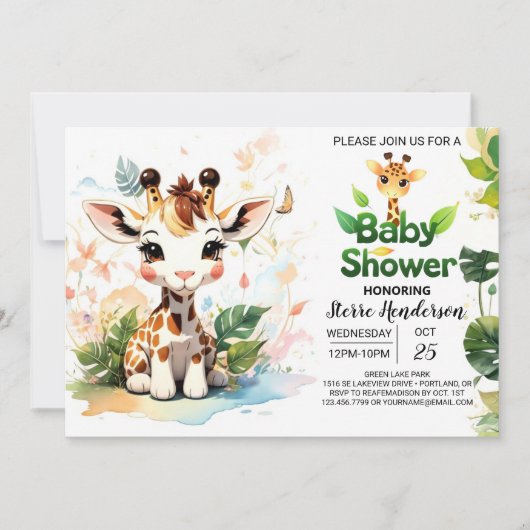 Adventure Little Safari Explorers Baby shower Kaart (Voorkant)