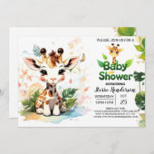 Adventure Little Safari Explorers Baby shower Kaart (Voorkant / Achterkant)
