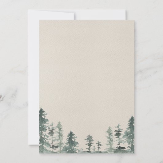 Adventure Long Distance Baby shower Invitation Kaart (Achterkant)