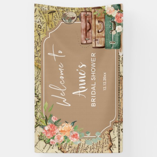 Adventure Map Vrijgezellenfeest Party Banner (Verticaal)