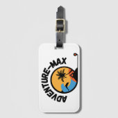 Adventure-MAX Logo Bagagelabel (Voorkant (verticaal))