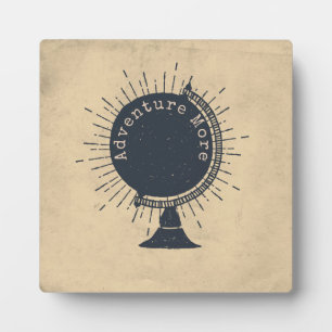 Adventure Meer Hipster Wereldbol Fotoplaat