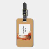 Adventure Meer Waterverf Fox Bagagelabel (Voorkant verticaal)