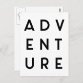 Adventure-minimalistische prijsopgave briefkaart (Voorkant / Achterkant)