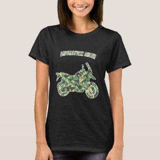 Adventure Motorcycle Biker Off Road Rider Camoufla T-shirt
