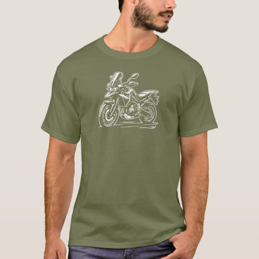 Adventure Motorcycle T-Shirt (Voorkant)