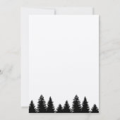 Adventure Mountain Forest Bridal Shower Invitation Kaart (Achterkant)