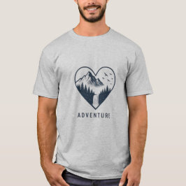 Adventure Mountain Heart T-shirt | Wandelen Natuur