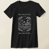 Adventure Mountain Hexagon Nature Your Text T-shirt