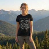Adventure Mountain Hexagon Nature Your Text T-shirt