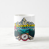 Adventure Mountain – Outdoor Hiking Nature Design  Koffiemok (Center)