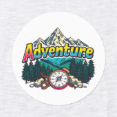 Adventure Mountain – Outdoor Hiking Nature Design  Labels (Design 1)