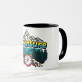 Adventure Mountain – Outdoor Hiking Nature Design  Mok (Voorkant rechts)