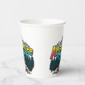 Adventure Mountain – Outdoor Hiking Nature Design  Papieren Bekers (Links)