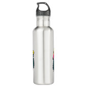 Adventure Mountain – Outdoor Hiking Nature Design  Waterfles (Achterkant)