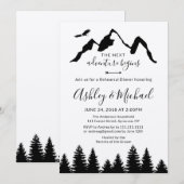 Adventure Mountains repetitie diner uitnodiging (Voorkant / Achterkant)