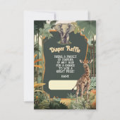 Adventure Oerwoud Animals Douche Luier Raffle Kaart (Voorkant)