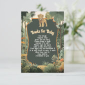 Adventure Oerwoud Animals Shower Boeken voor Baby Kaart (Staand voorkant)