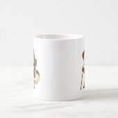 Adventure Okojo Mug – Cute Hiking Stoat Illustrati Koffiemok (Center)