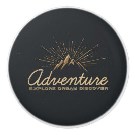Adventure Ontdek Dream Discover Typografie Keramische Knop
