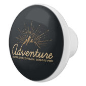 Adventure Ontdek Dream Discover Typografie Keramische Knop (Rechts)