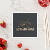 Adventure Ontdek Dream Discover Typografie Servet (Insitu)