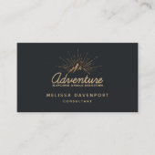 Adventure Ontdek Dream Discover Typografie Visitekaartje (Voorkant)