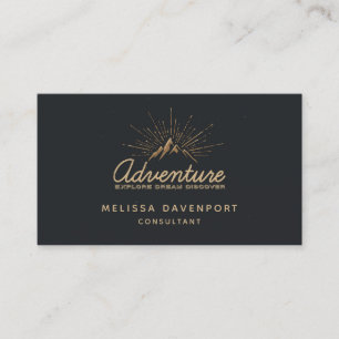 Adventure Ontdek Dream Discover Typografie Visitekaartje