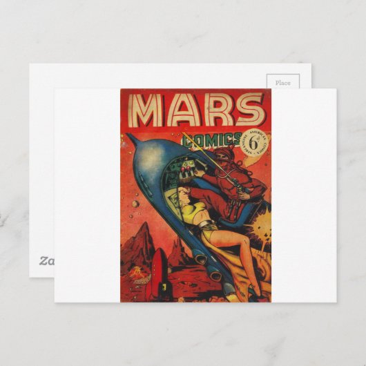 Adventure op Mars Briefkaart (Voorkant / Achterkant)